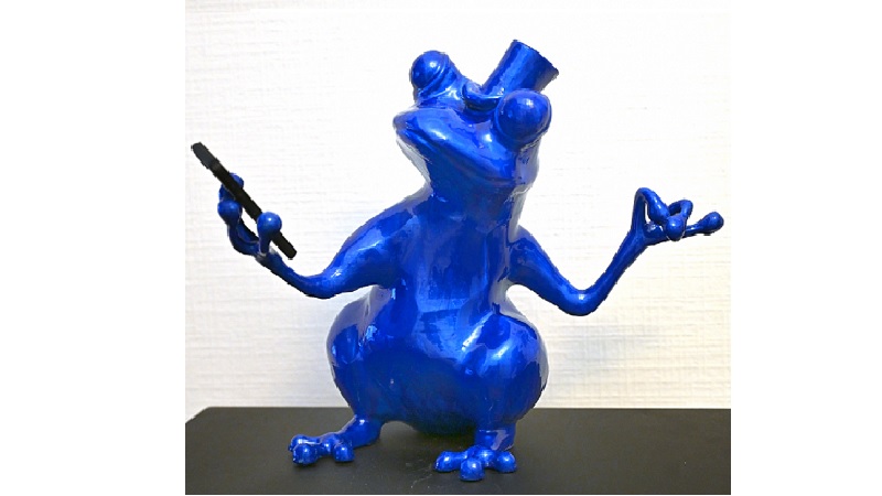 Michel_Derozier Creation3D la grenouille qui voulait devenir...